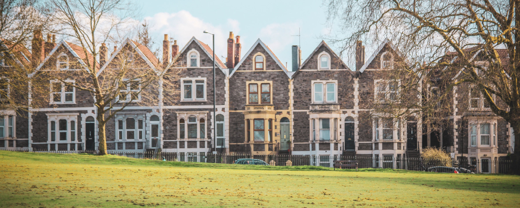 Row of houses, Bristol architecture, England, United Kingdom
