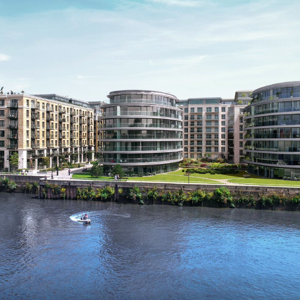 Modern riverfront properties