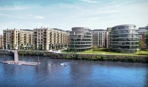 Modern riverfront properties